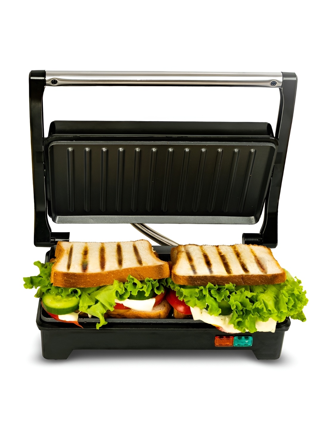 

Solara Black Non Stick Electric Grilled Sandwich Maker and Toaster- 750Watts