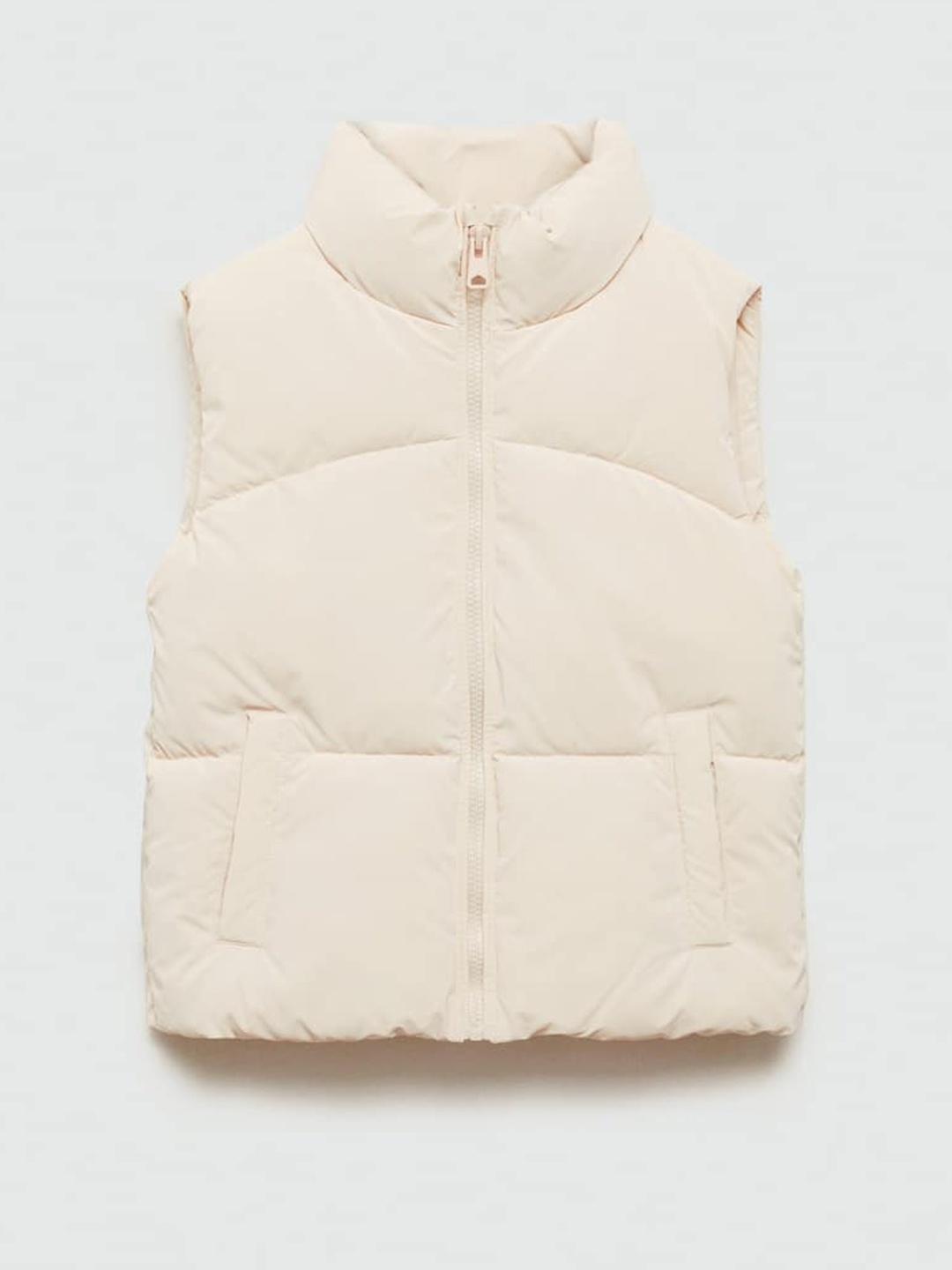 

Mango Kids Girls Sleeveless Padded Jacket, Off white