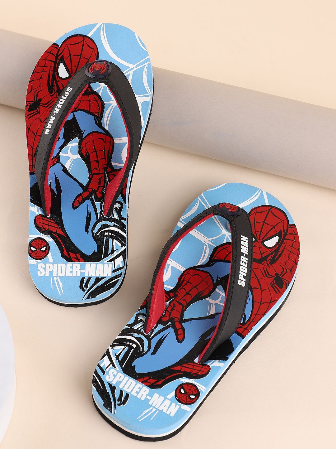 

Kids Ville Boys Spider-Man Printed Thong Flip Flops, Blue