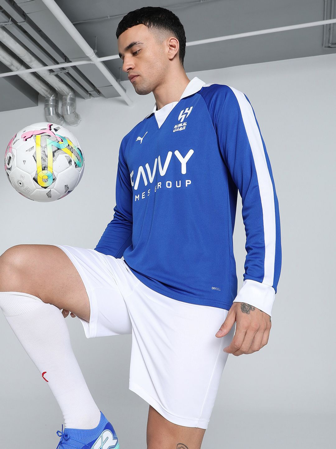 

Puma Men Al HilalSFC Anniversary dryCELL Football Jersey, Blue