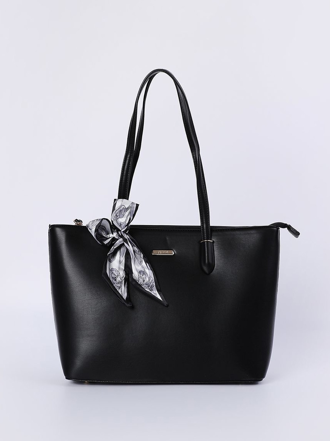 

CODE by Lifestyle Women PU Oversized Structured Shoulder Bag, Black