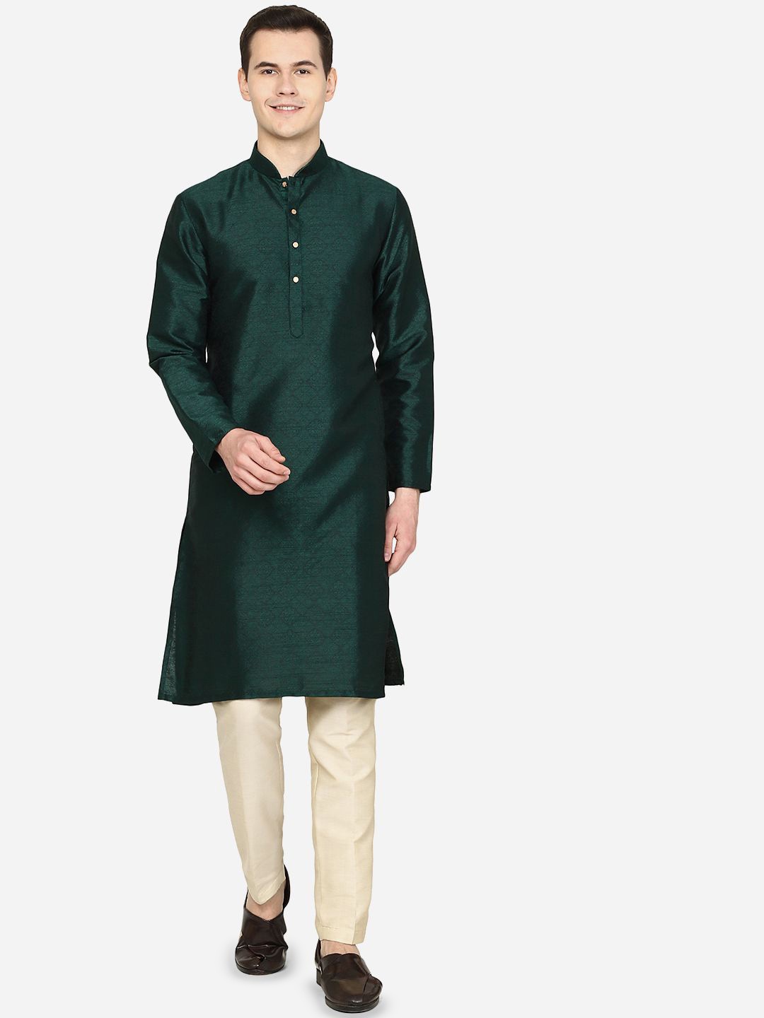 

THE KURTA COMPANY Men Kurta, Green