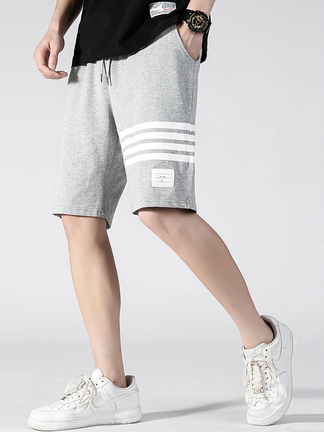 

StyleCast x Revolte Men Regular Fit Shorts, Grey
