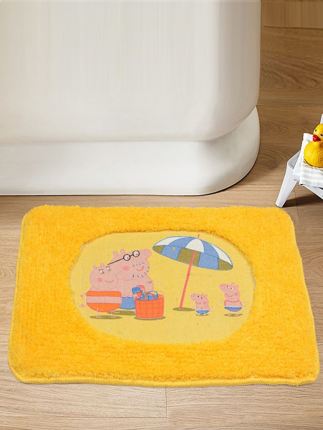 

Saral Home Yellow Microfibre Anti Skid Bath Mats