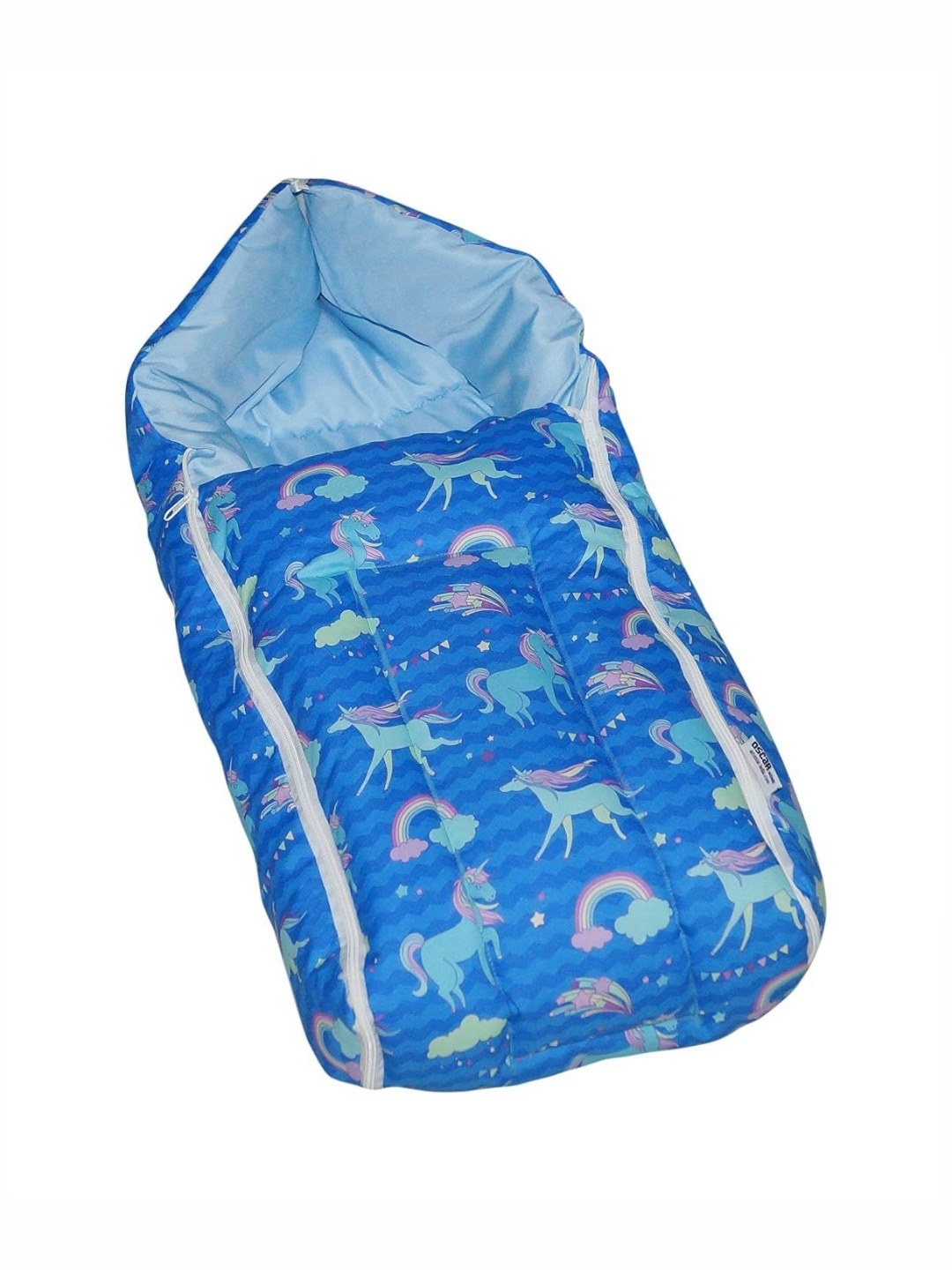 

OSCAR HOME Blue & Pink Abstract Printed Cotton Baby Sleeping Bag