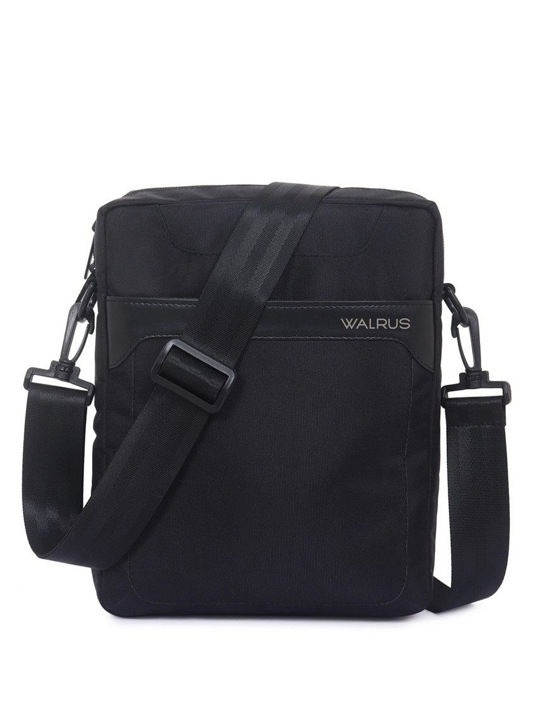 

Walrus Unisex Textured Messenger Bag, Black