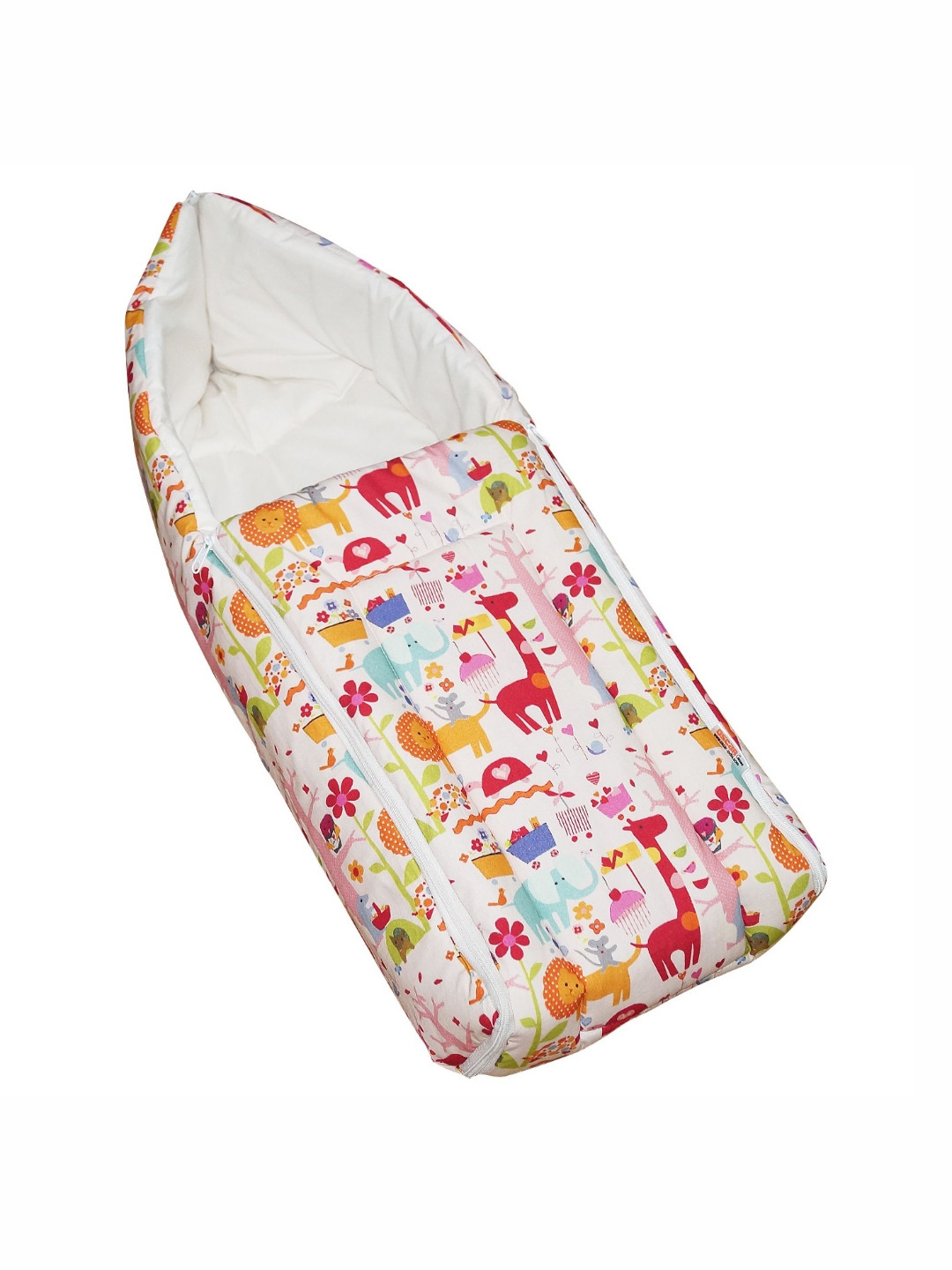 

OSCAR HOME White & Pink Floral Printed Cotton Baby Sleeping Bag