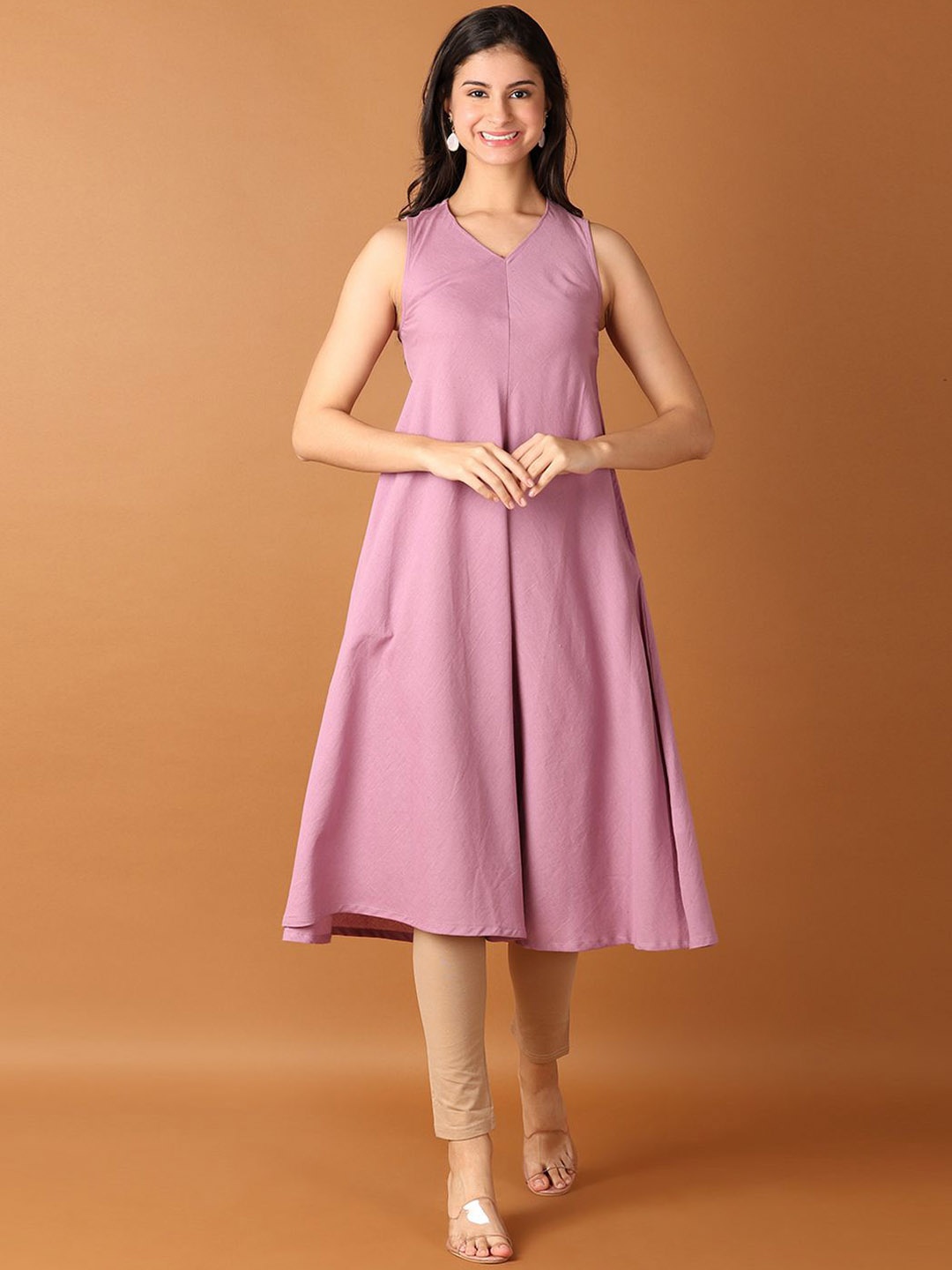 

UNLIMITED Women Sequinned Kurta, Lavender