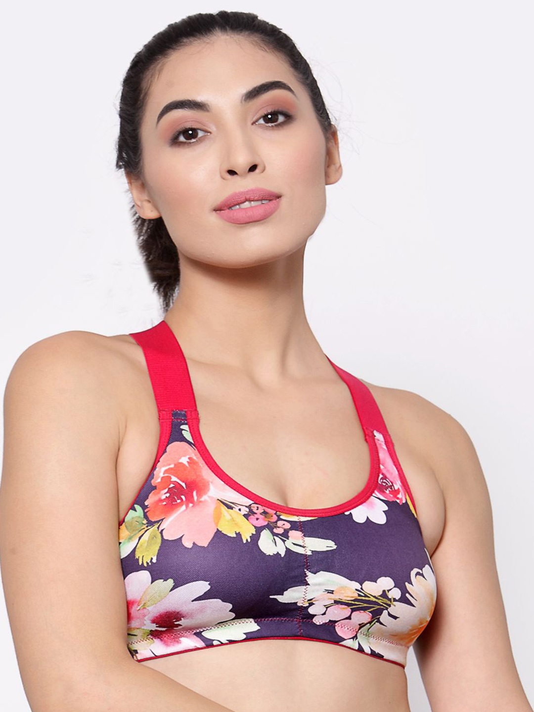 

Inner Sense Floral Full Coverage Bra, Purple