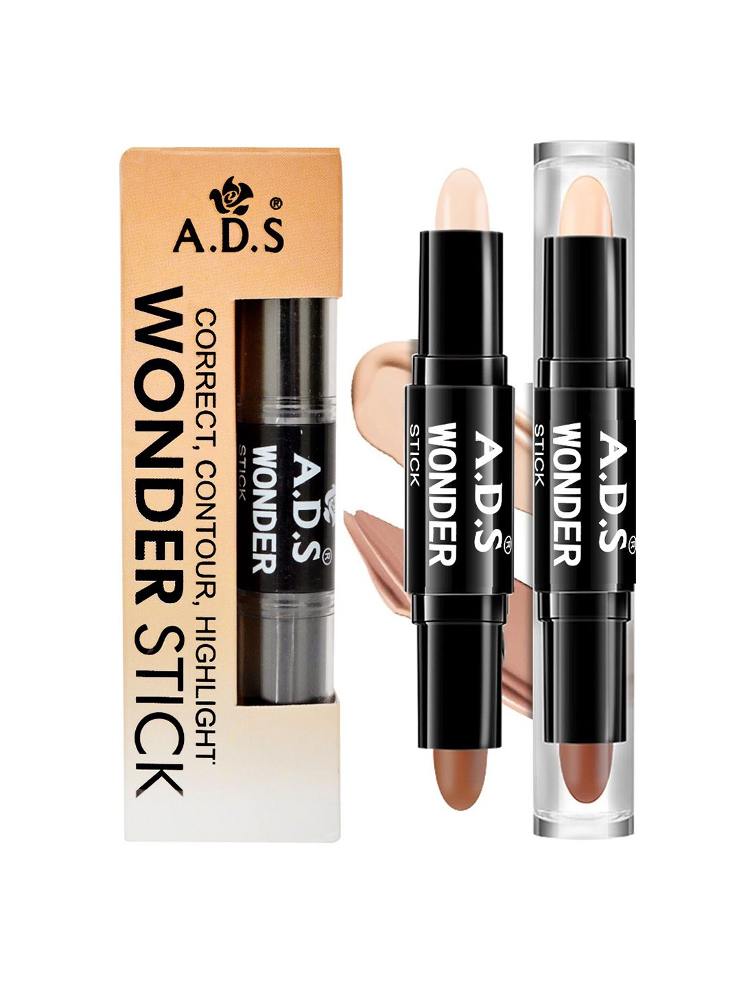 

A.D.S Wonder Super Blendable Creamy Highlighter & Contour Stick-30 g Shade-02, Beige