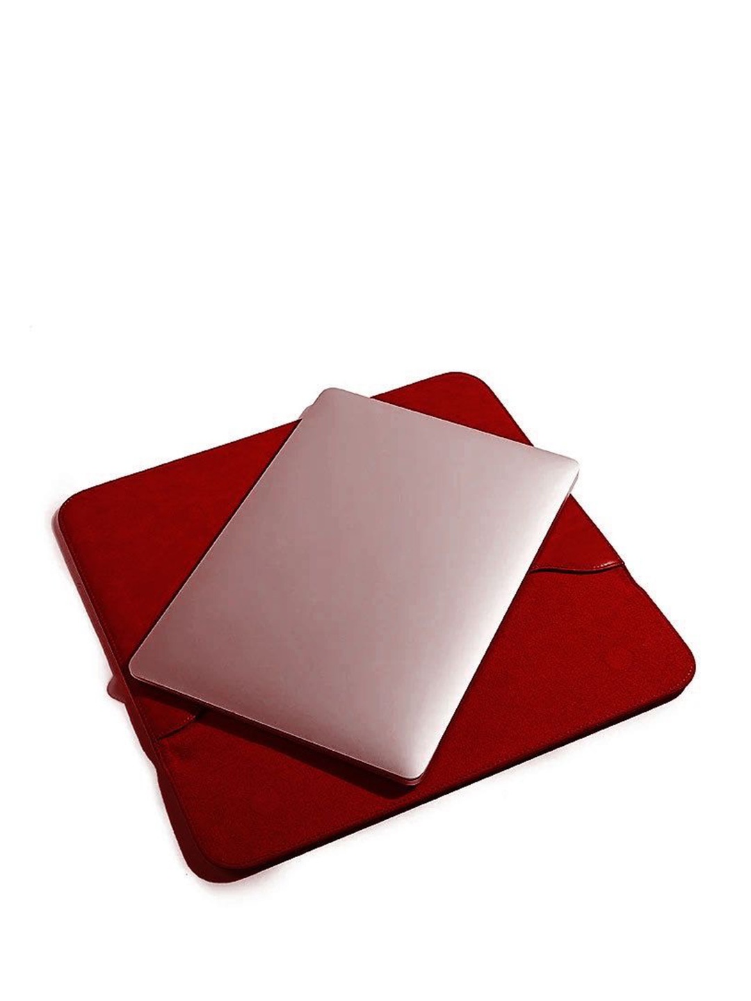 

Abelardo De Moda Unisex Leather Non-Padded Laptop Sleeve, Red