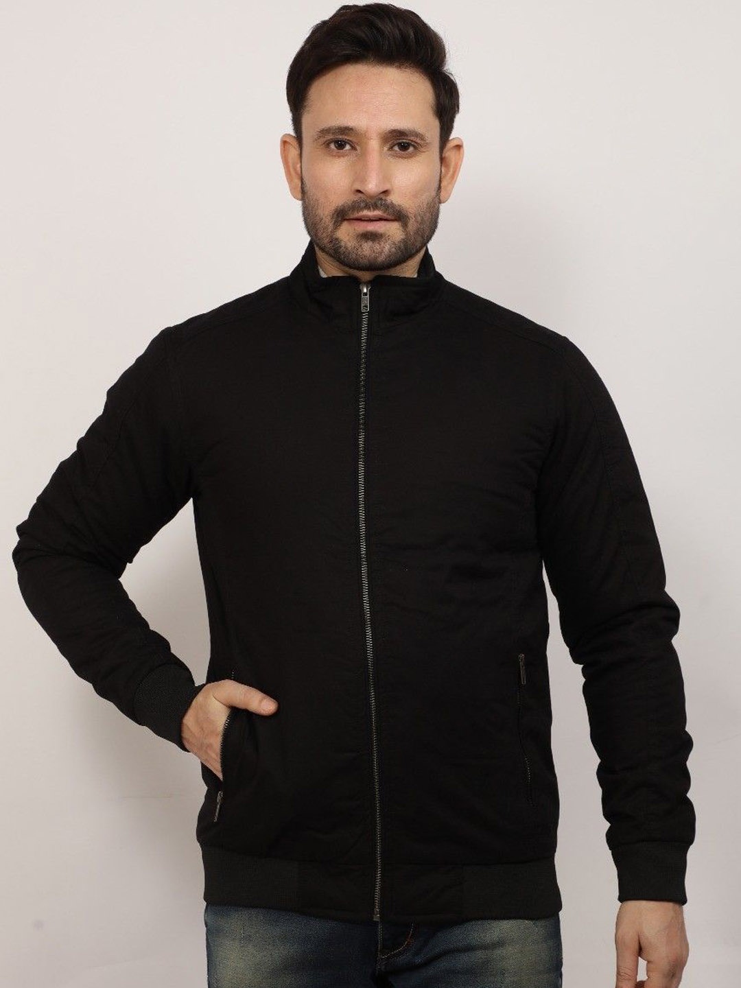 

Klub Fox Men without Lightweight Quilted Jacket, Black
