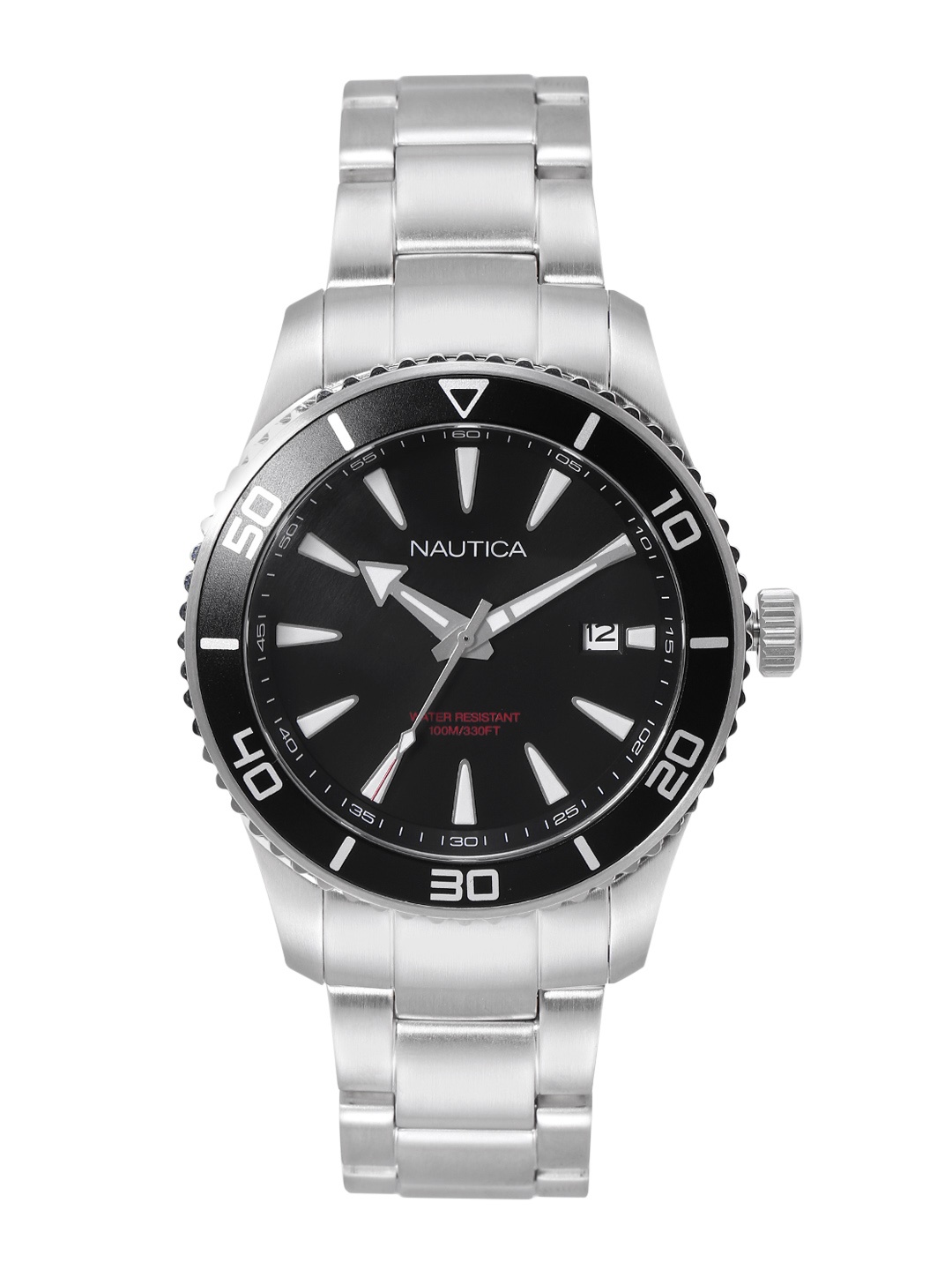 

Nautica Men Round Dial Analogue Watch NAPPBF909, Black