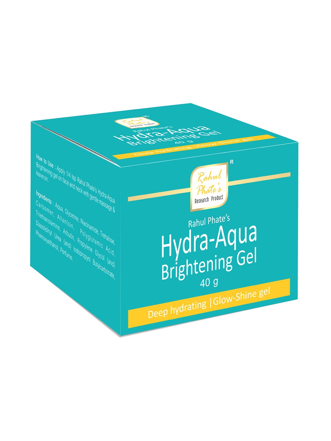 

Rahul Phate Research Product Hydra-Aqua Brightening Gel 50g, White