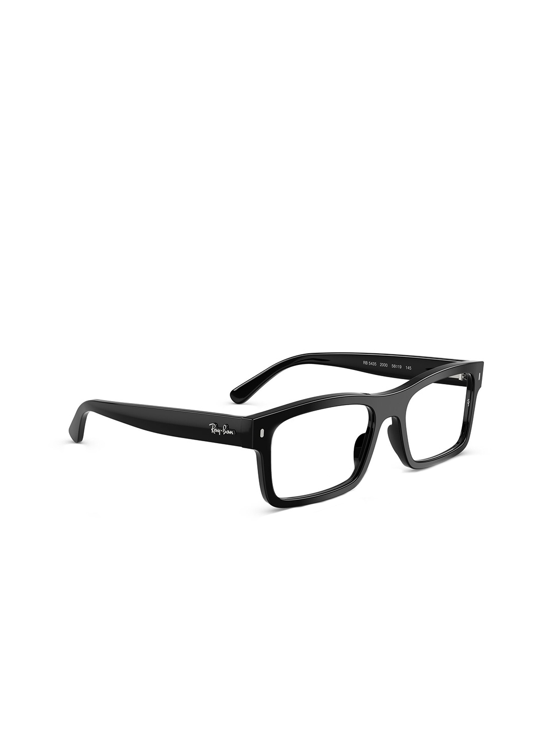 

Ray-Ban Unisex Full Rim Rectangle Frames, Black