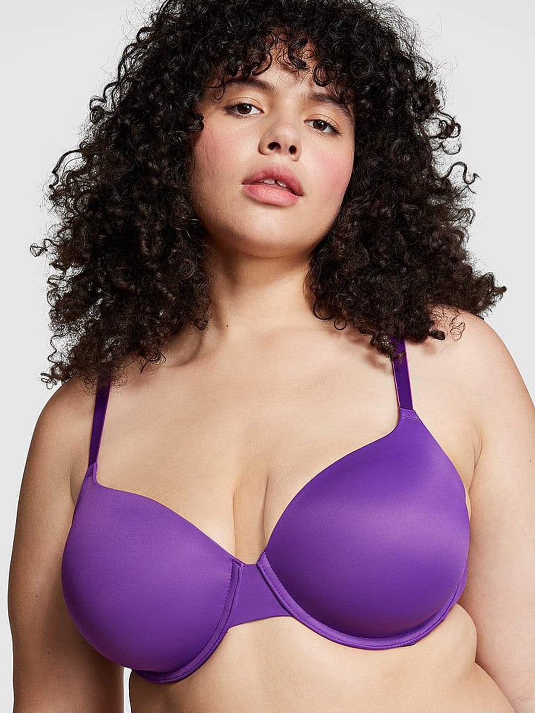 

Victoria's Secret Medium Coverage Underwired Lightly Padded Push-Up Bra, Purple