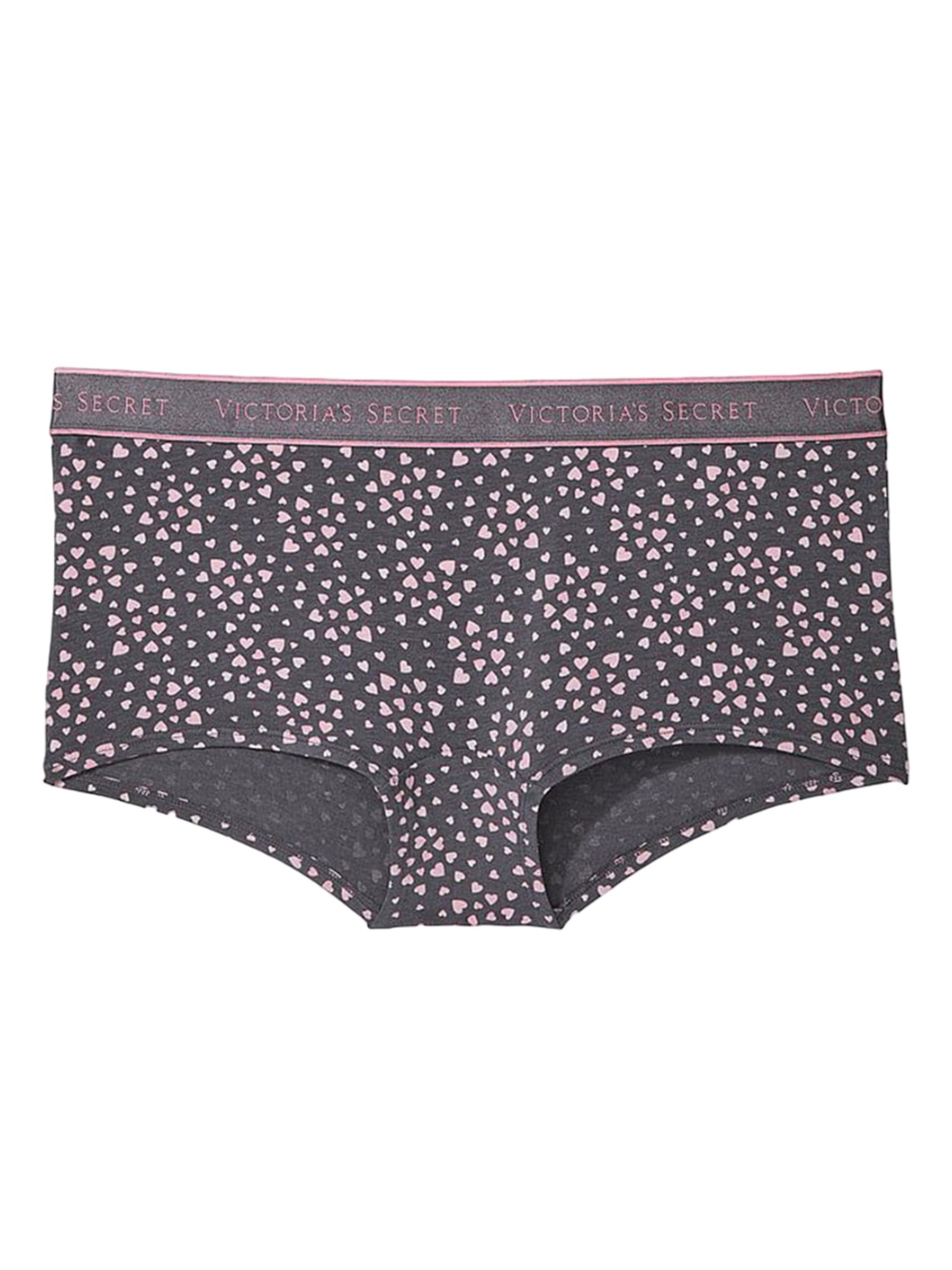 

Victoria's Secret Women Printed Mid-Rise Boys Shorts Briefs - 1124634669XK, Grey