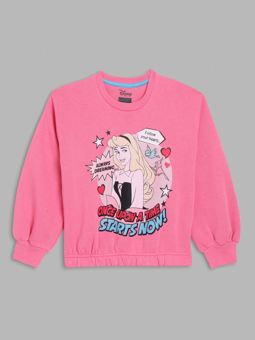 

Blue Giraffe Girls Printed Sweatshirt, Pink