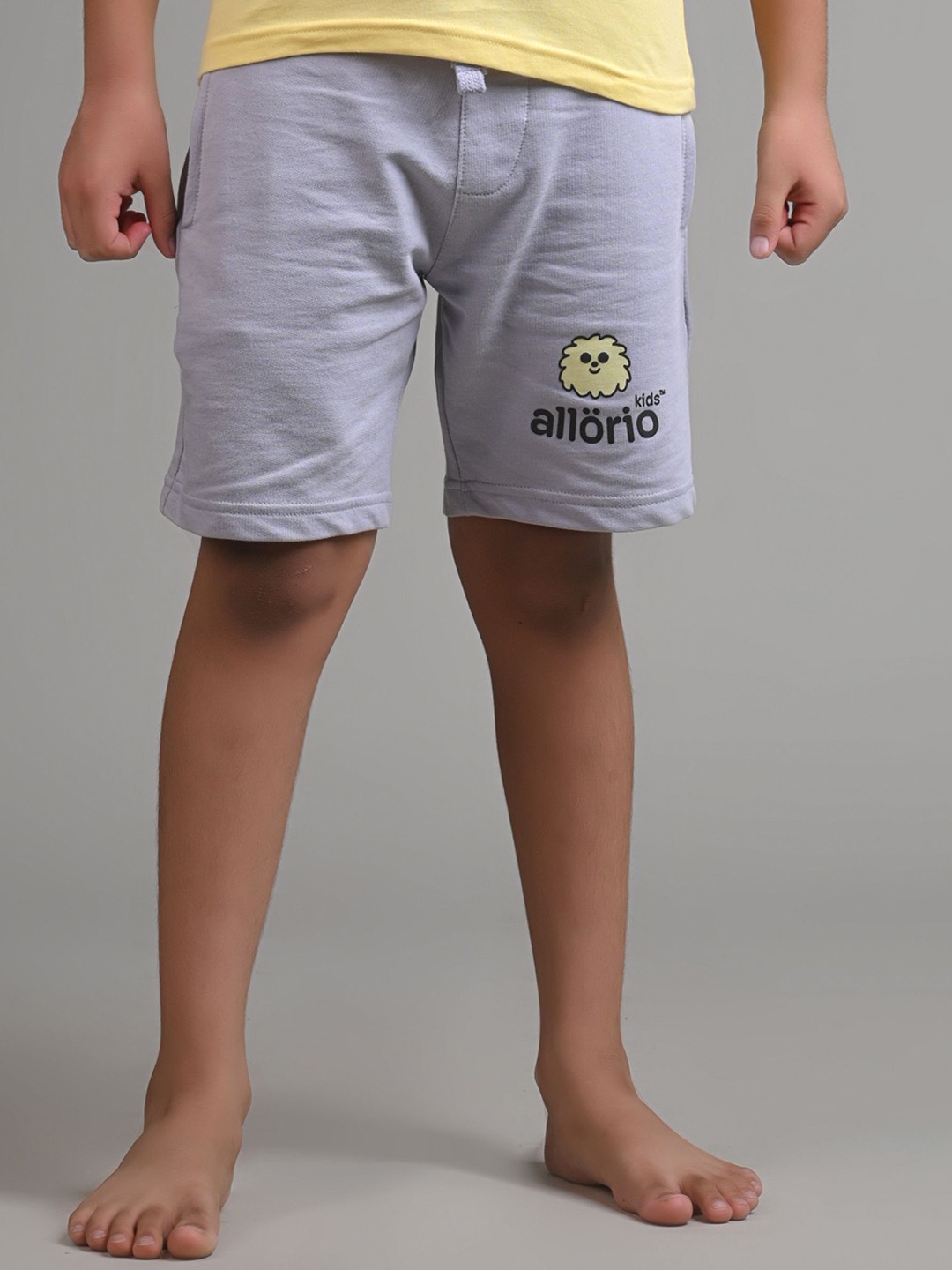 

allorio kids Boys Slim Fit Shorts, Grey