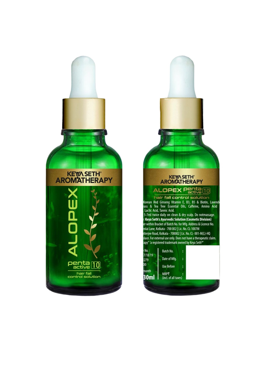 

KEYA SETH Alopex Penta Active 10 Hair Serum - 30 ml, Transparent