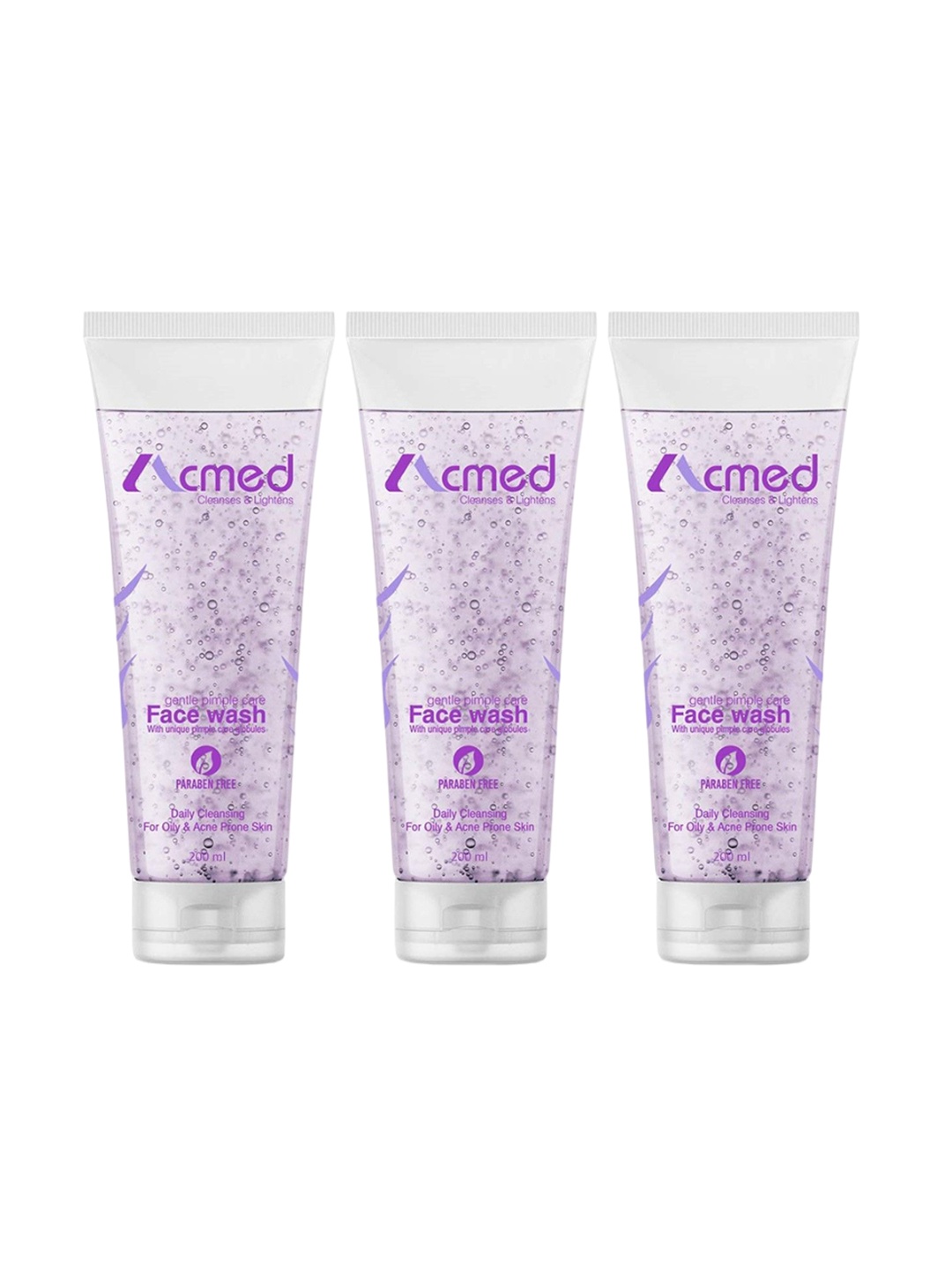 

ACMED Set Of 3 Gentle Pimple Care Face Wash - 70 g Each, Na