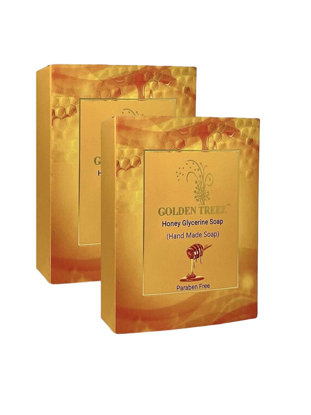 

Golden Treez Set Of 2 Honey Glycerine Soap With Aloe Vera - 115 g Each, Yellow