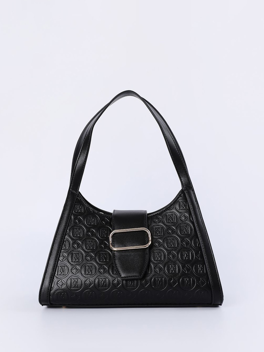 

ELLE Women Structured Shoulder Bag, Black