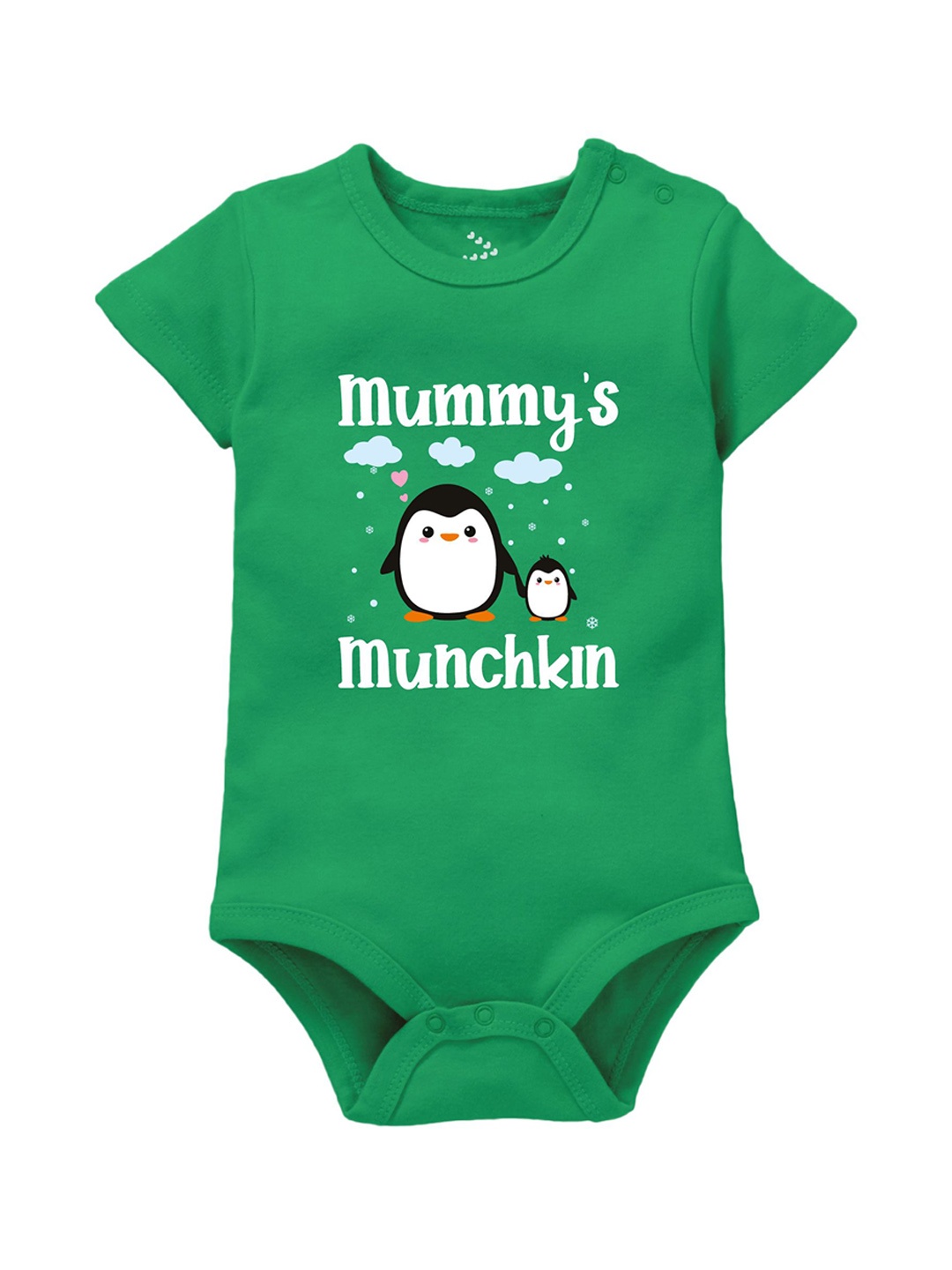 

Zeezeezoo Kids Printed Pure Cotton Bodysuit, Green