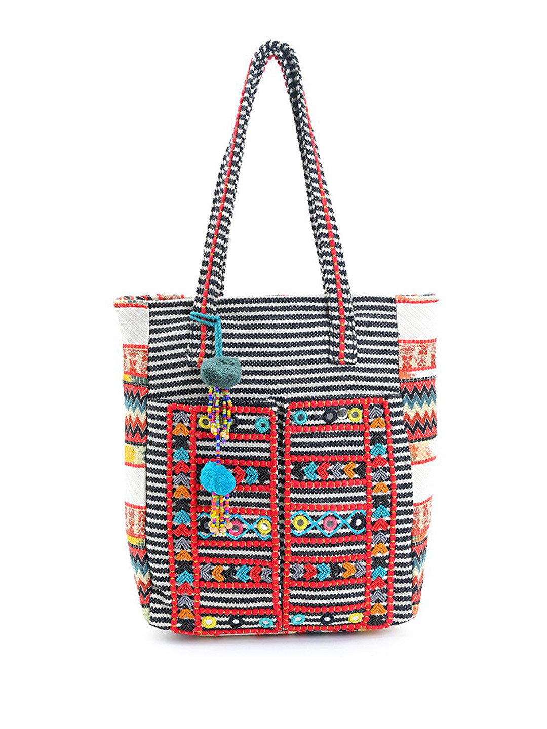

BohoGirl Embellished Shopper Tote Bag, Multi