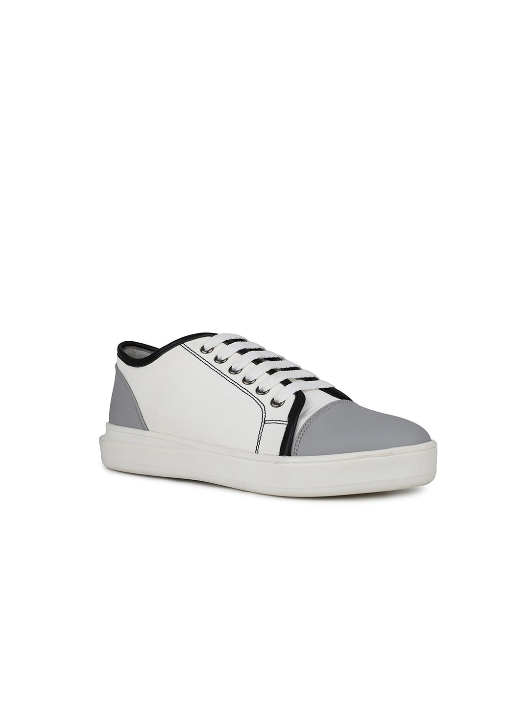 

Inc 5 Women Lace-Up Round Toe Casual Sports Shoes, White