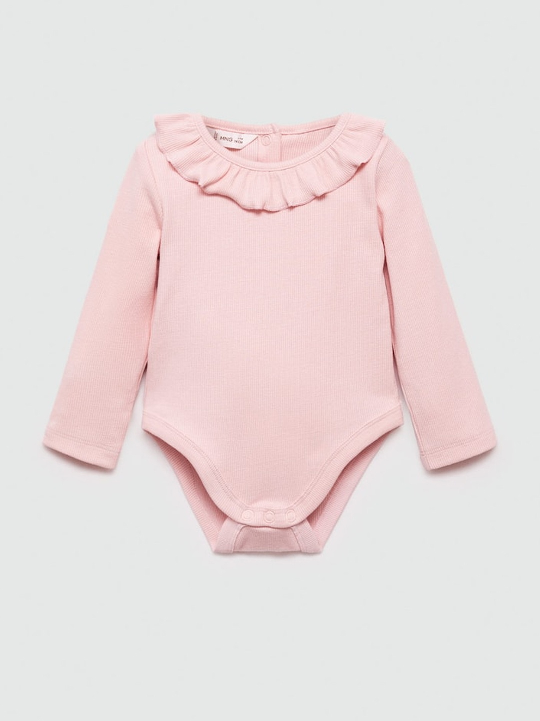 

Mango Kids Infant Ruffled Romper, Pink