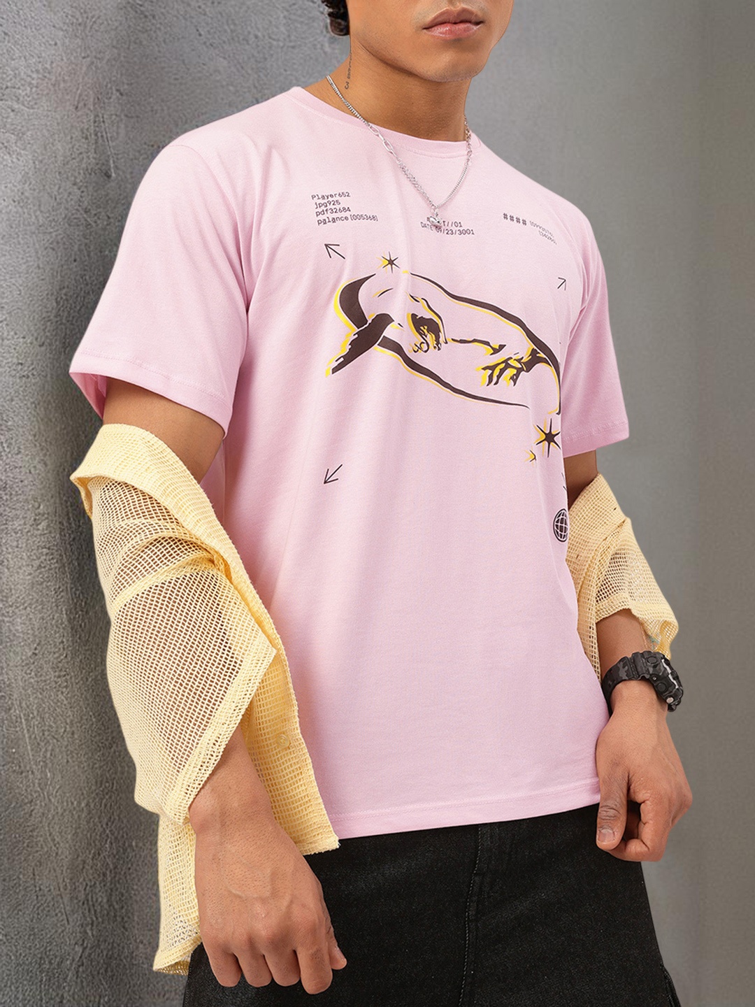 

Kook N Keech Cityscape Style Graphic Printed Relaxed T-shirt, Pink