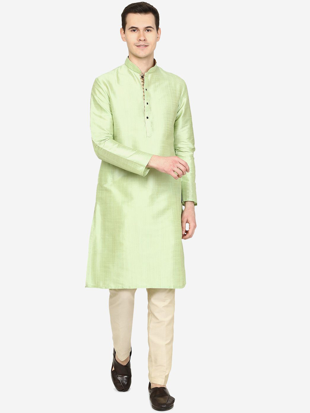 

THE KURTA COMPANY Men Kurta, Green