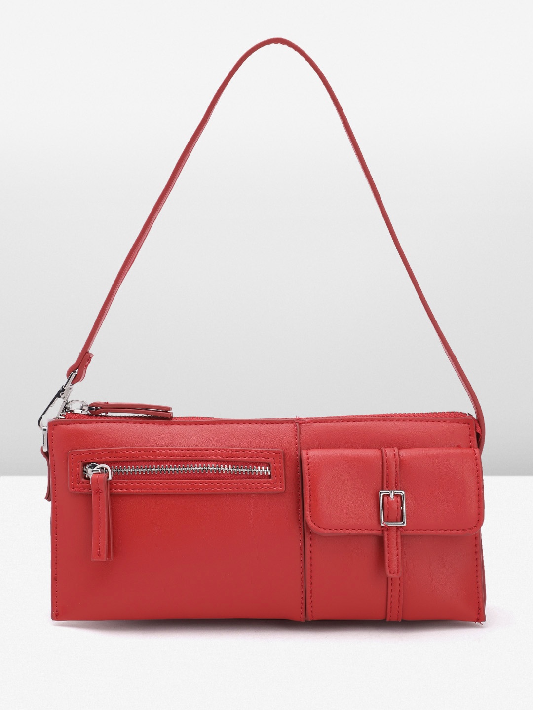 

MANGO Baguette Bag, Red