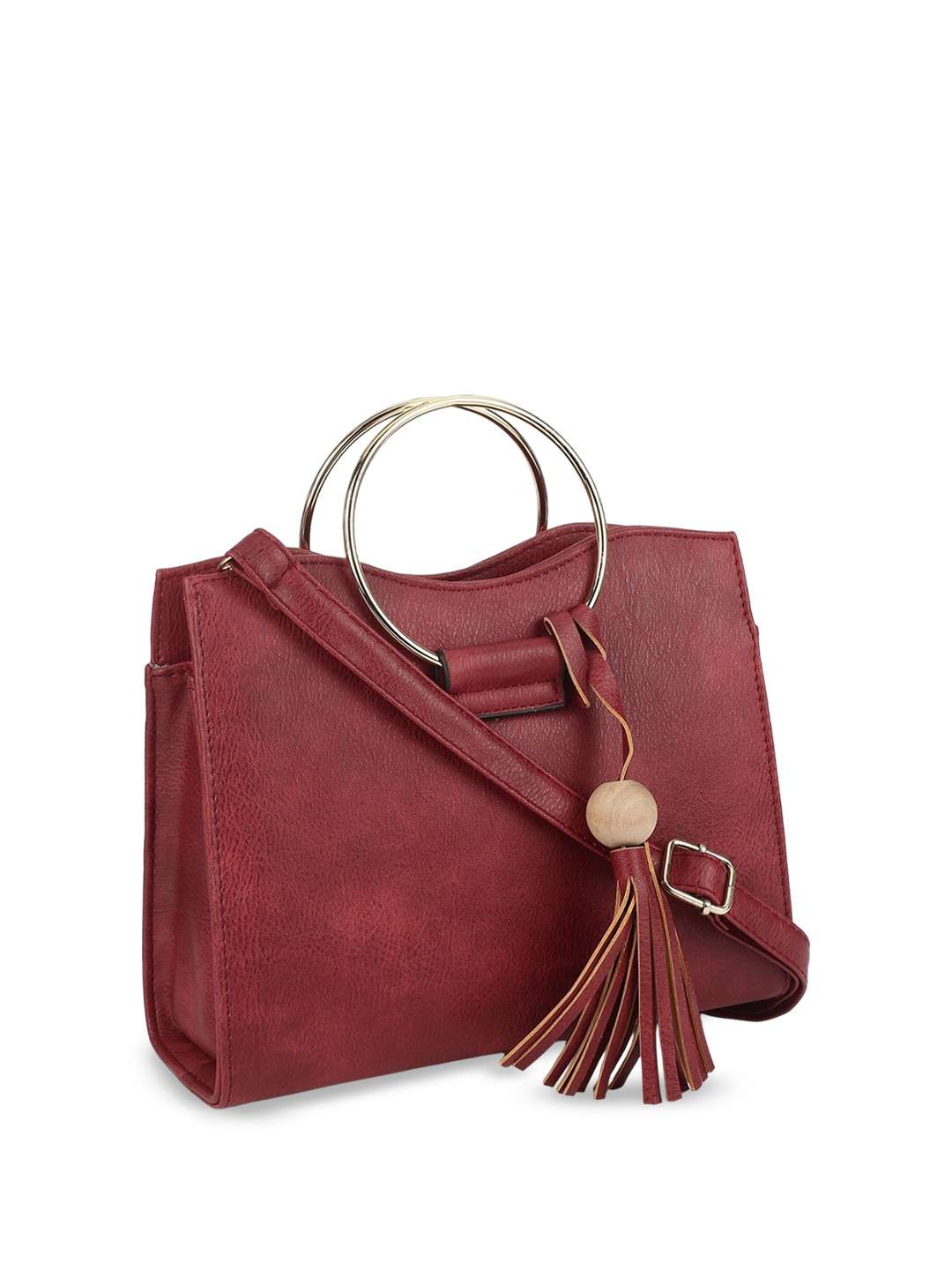 

Diva Dale Women Textured Handheld Bag, Brown