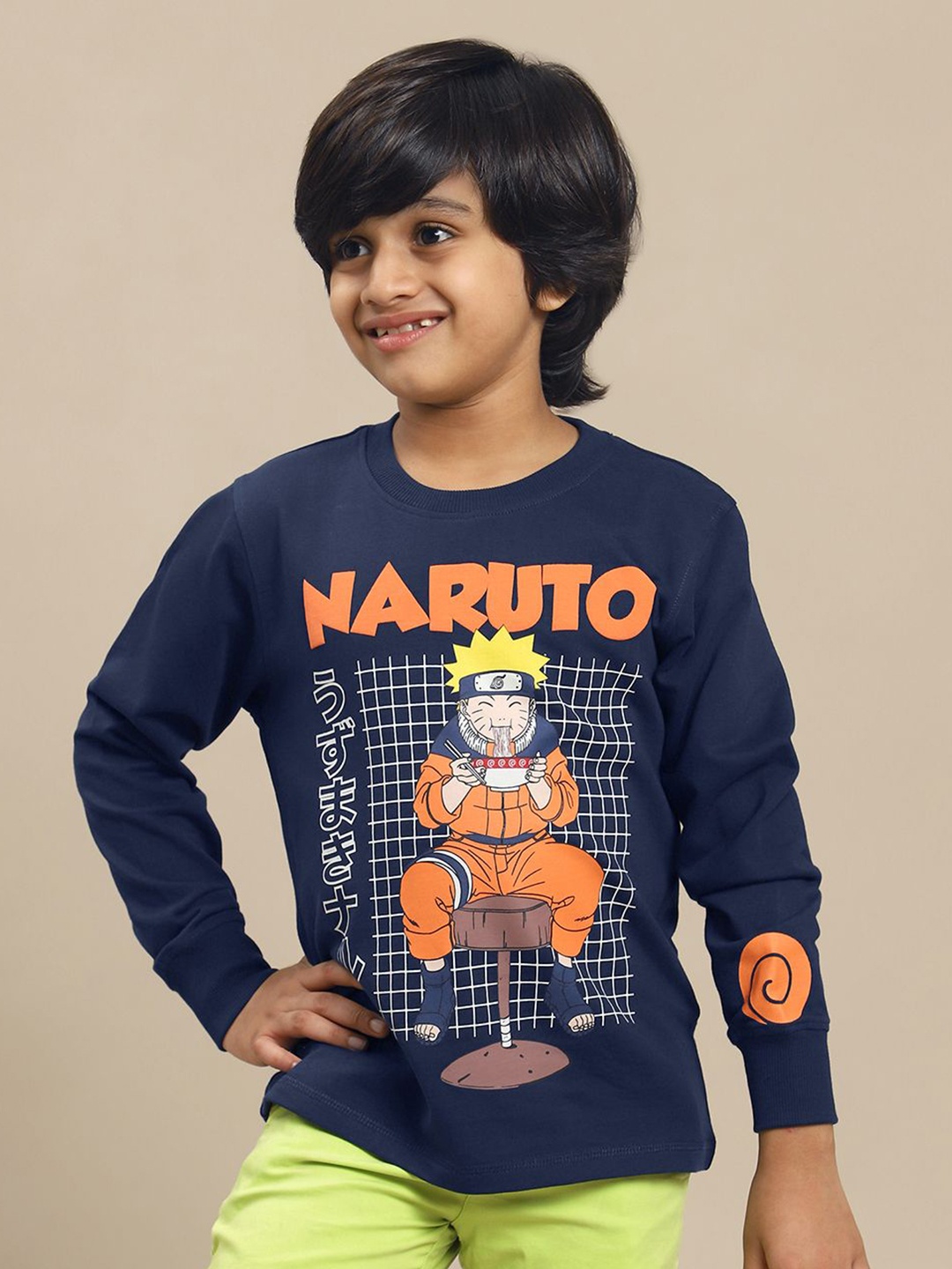 

Kids Ville Boys Naruto Printed T-Shirt, Blue