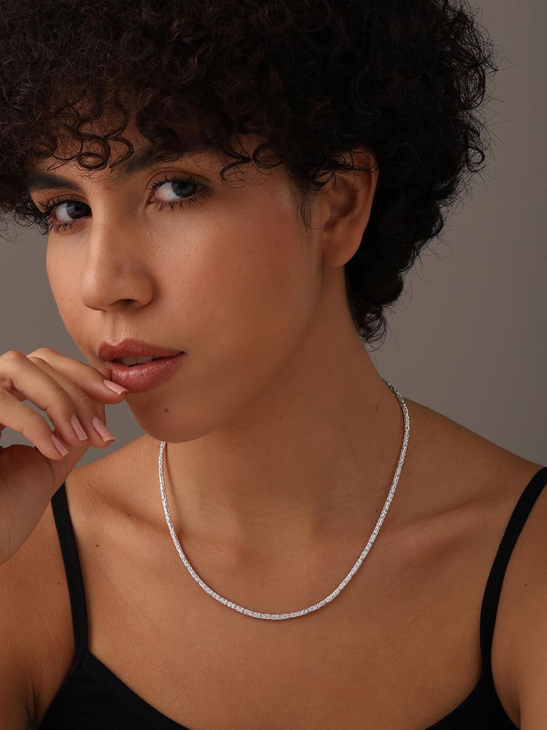 

LeCalla Unisex 925 Sterling Silver-Plated Necklace