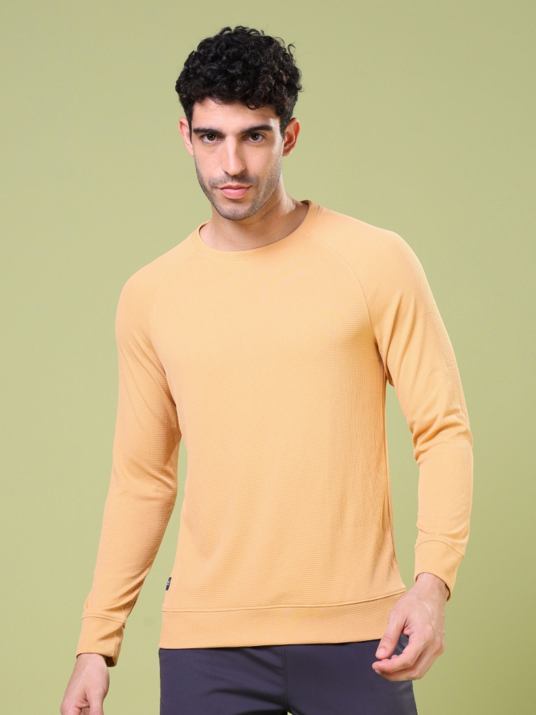 

Technosport Men Solid UPF50 Round Neck Slim Fit T-shirt, Orange