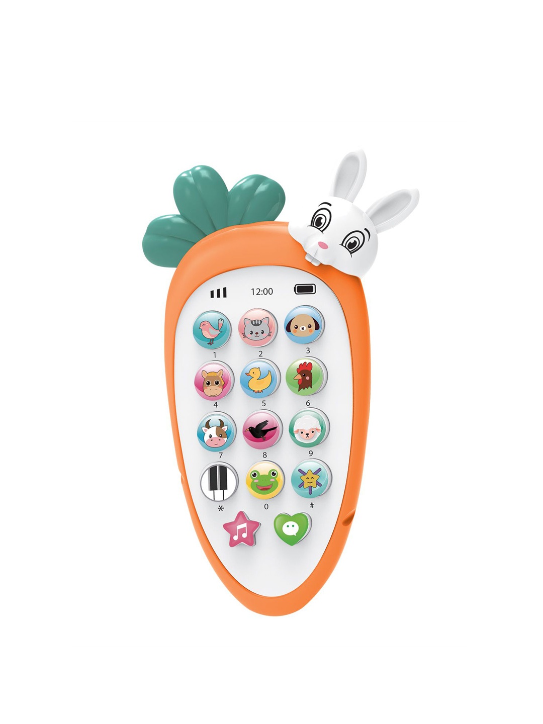 

Baby Moo Kids Baby Phone With Songs & LED Lights, Orange