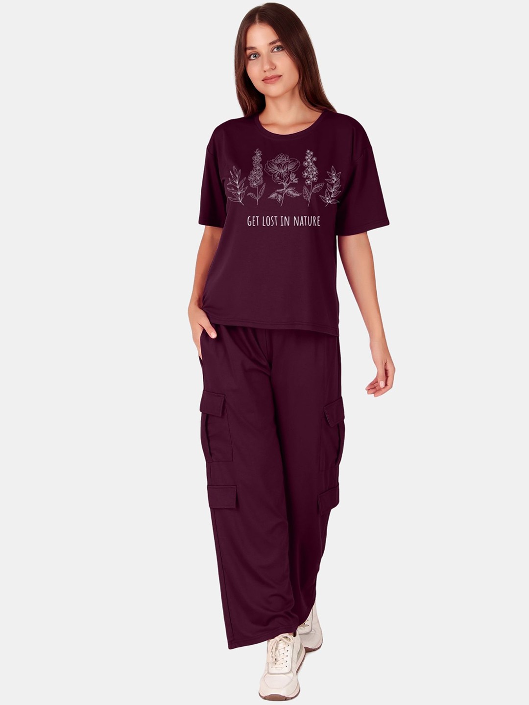 

Fasense Women Night suit, Purple
