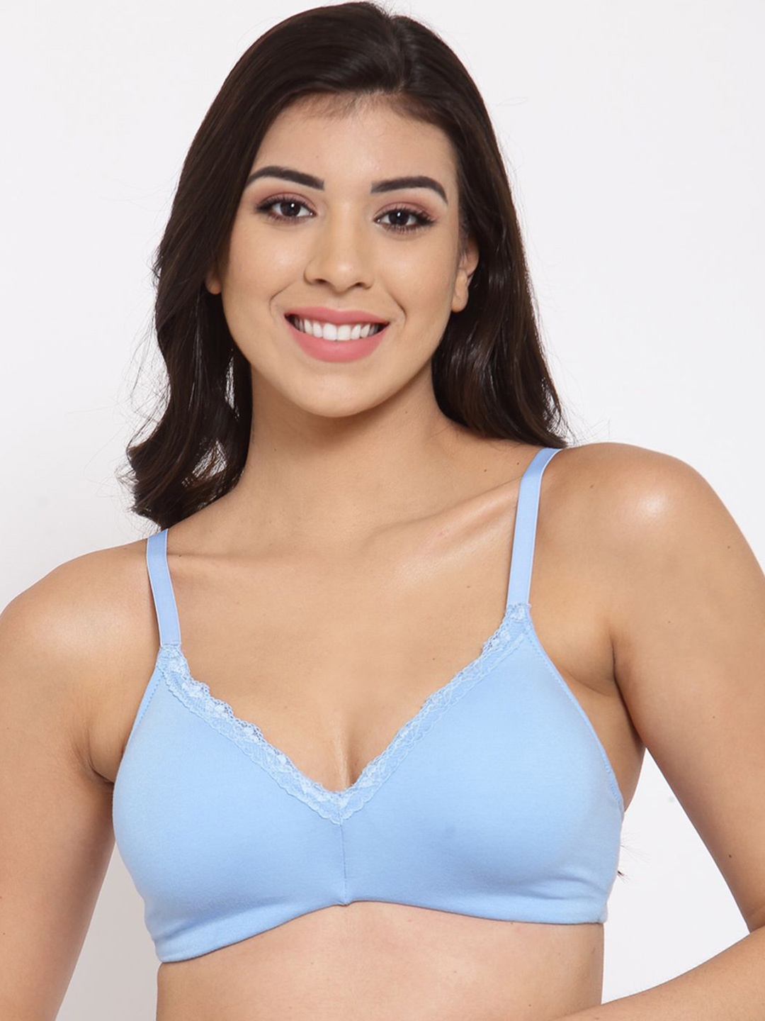 

Inner Sense Women Solid Medium Coverage Lightly Padded Bra, Blue