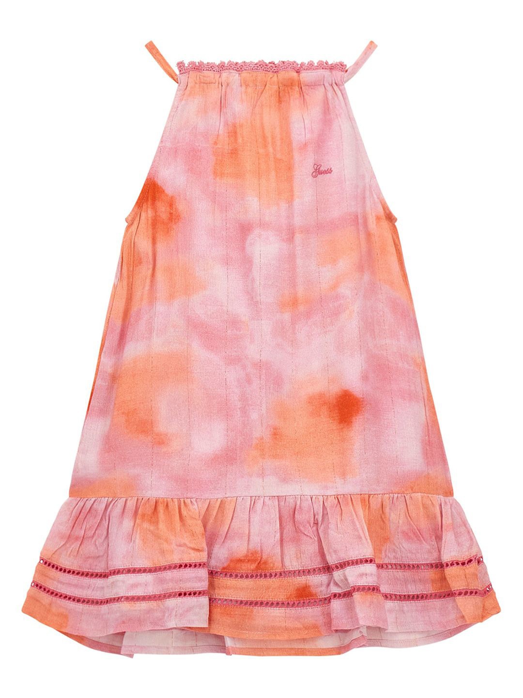 

GUESS kids Girls Tie and Dye Dyed A-Line Mini Dress, Pink