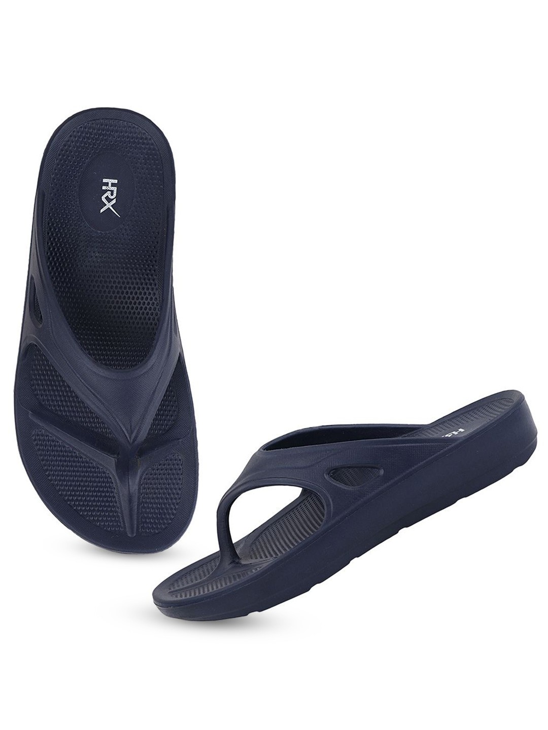 

HRX by Hrithik Roshan Women Rubber Thong Flip-Flops, Navy blue