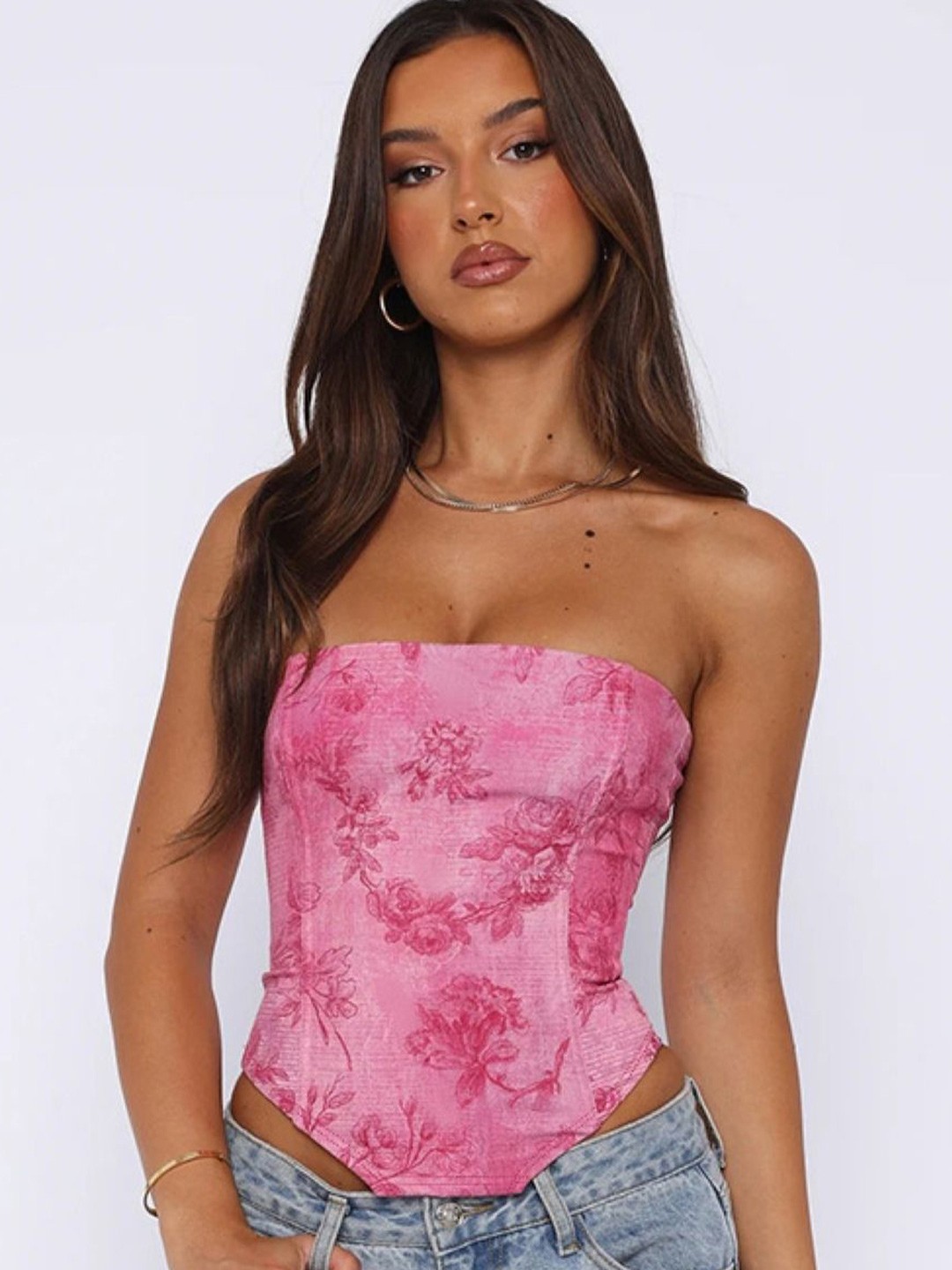 

StyleCast Women Floral Printed Off-Shoulder Top, Pink