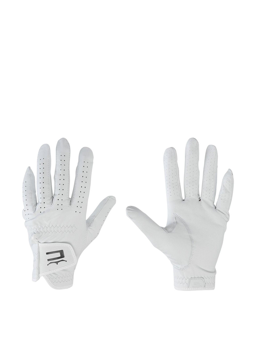 

Puma Men Patterned Leather Sport Gloves, White