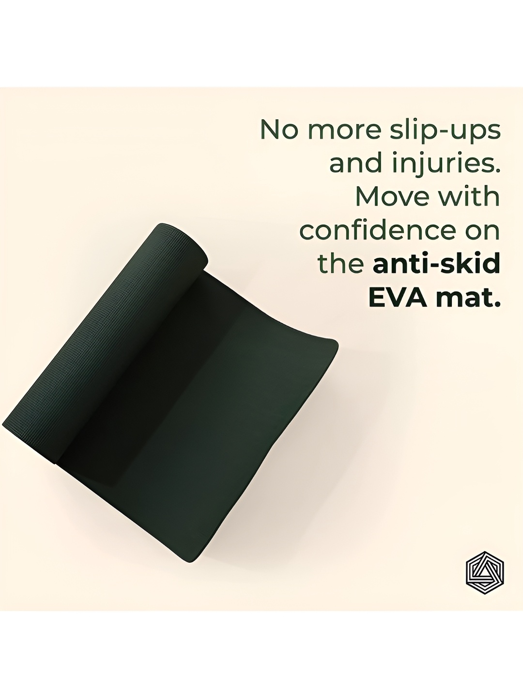

BOLDFIT Green Anti-Skid Yoga Mat