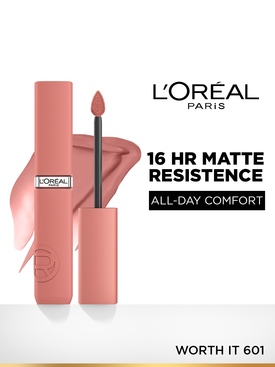 

LOreal Paris Infallible Matte Resistance Liquid Lipstick 5ml - Worth It 601, Nude