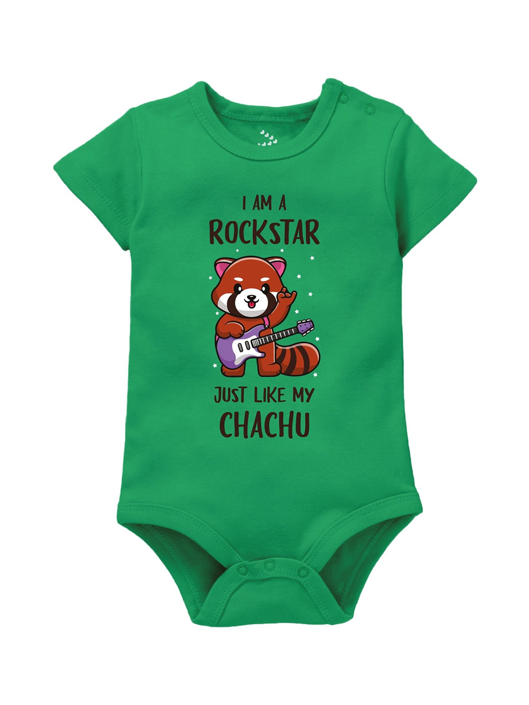 

Zeezeezoo Kids Printed Pure Cotton Bodysuit, Green
