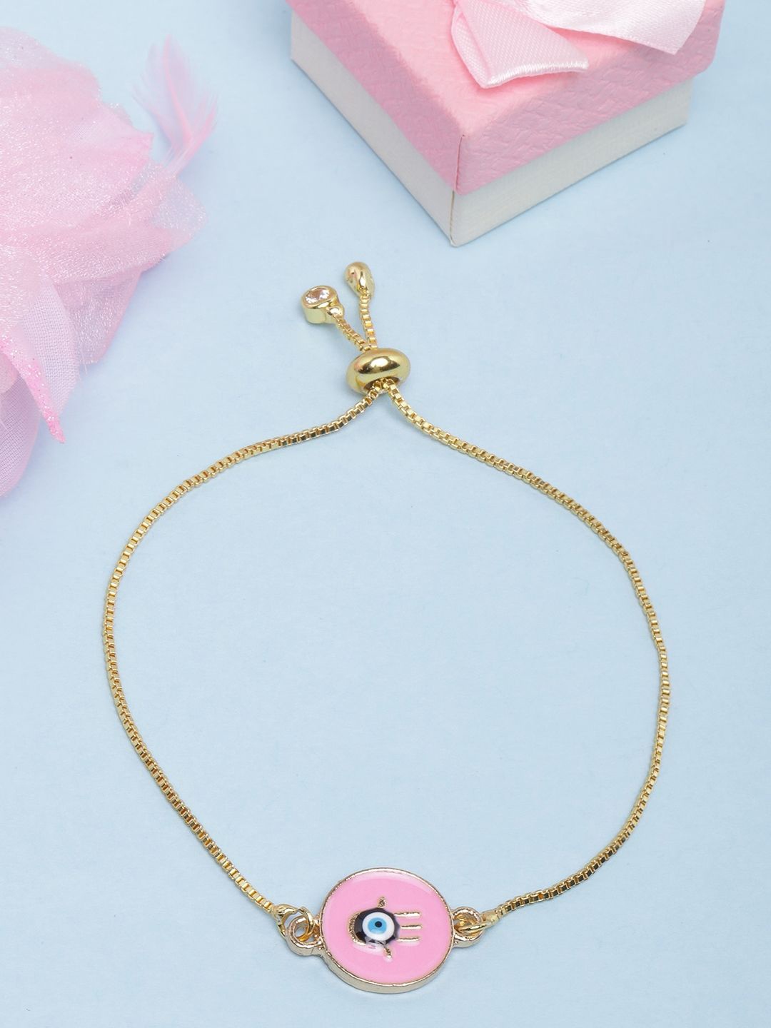 

KPOP Gold-Plated Enamelled Wraparound Bracelet
