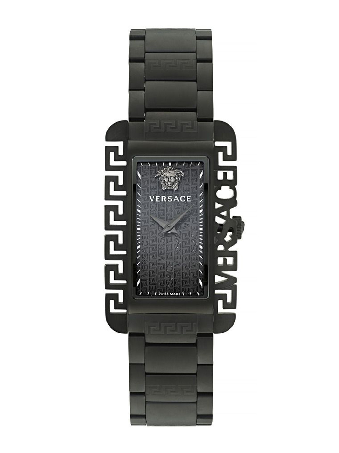 

Versace Men Brass Dial & Stainless Steel Bracelet Style Straps Analogue Watch VE7D00423, Black